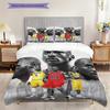 Legends Court Icons Action Three-piece Set(1 * Duvet Cover + 2 * Pillowcase, Without core)Soft and Comfortable Duvet Cover and Pillowcase Bedding Set