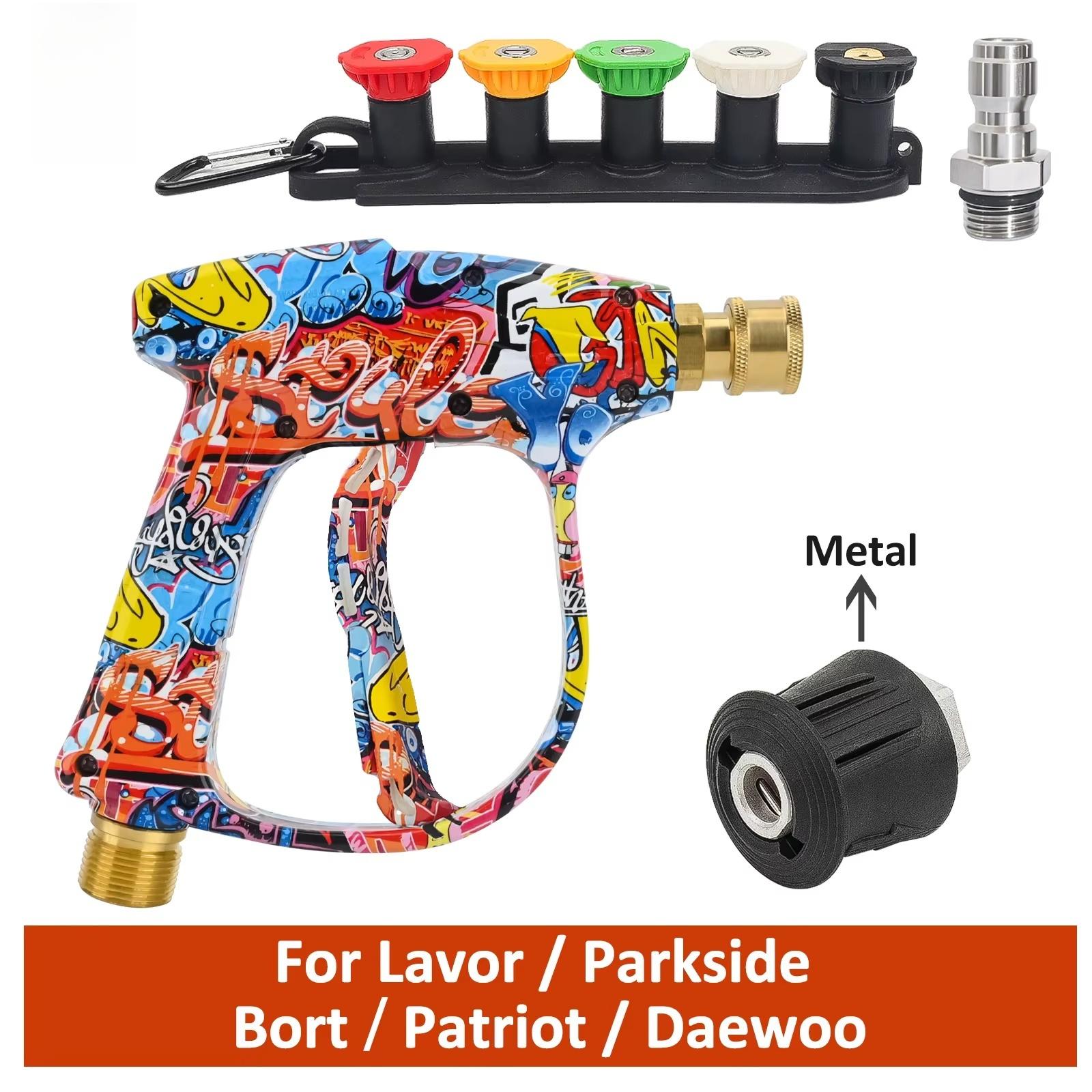 

Graffiti High-Pressure Wash Gun Kit - Multi - Brand Fit for Lavor/Parkside/Bort/Patriot/Daewoo - vehicle maintenance/home clean