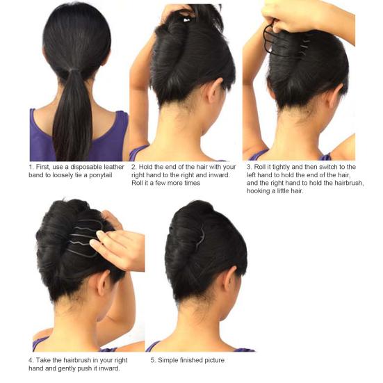 1 Pieza/3 Piezas Peine Elegante de Siete Dientes Cualquier Ocasión Minimalista Herramienta para Trenzar el Cabello para Peinados Trenzados sin Esfuerzo