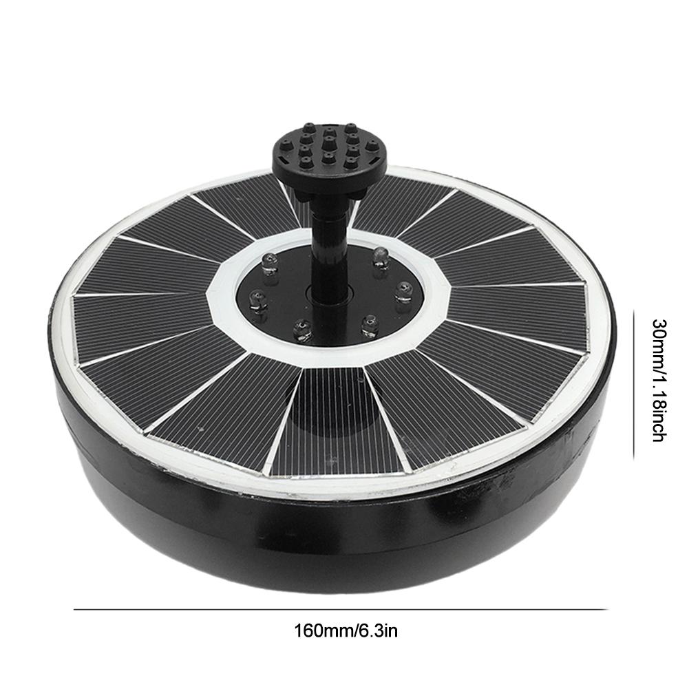 3.5W Solar Water Fountain LED Colorful Light Solar Powered Fountain 240L/H Solar Floating Fountain Pump for Garden/Fish Pond
