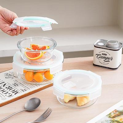 Ziboya Round Glass Food Storage Container Set