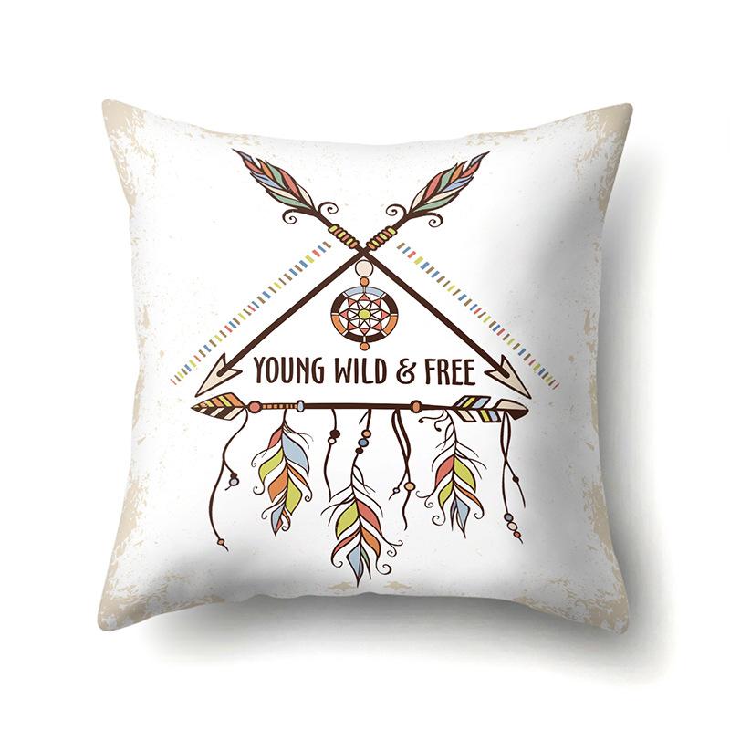 Dreamcatcher Boho Polyester Pillowcase Car Decoration Home Print Bedside Sofa Pillowcase