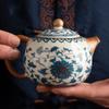Traditionelle Ru-Ofen Keramik Teekannen Handgemachte Xishi Teekanne Schönheits-Tee-Sieb Kanne Reise Tragbar Chinesisches Set Teegeschirr