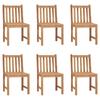 Day and Night - Day and Night Garden Chairs 6 Units Solid Teak Wood