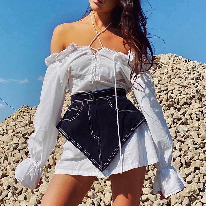 Corset en jean Mode Européenne: Vêtements d'été polyvalents pour femmes - Nouvelle arrivée