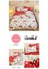 Hello Kitty All-Cotton Cute Cartoon Girl Fitted Sheet & Duvet Set - 4-Pc Dorm Style