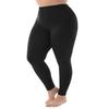 Po-Lifting Trainingsleggings Damen Übergröße Einfarbige