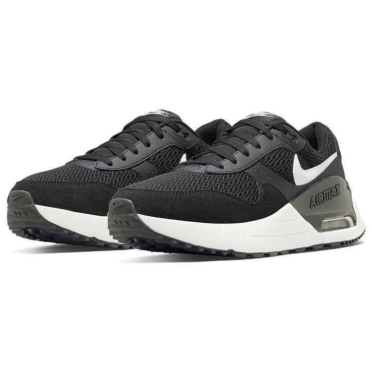 Nike Air Max SYSTM Black Wolf Grey Men Sneakers White DM9537-001