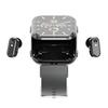 New T1 Smartwatch & TWS Earbuds: 2-in-1 Bluetooth Call, Music, Pedometer, Sports Watch - Black
