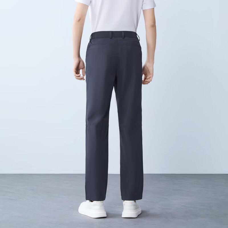 Seven Men's Semi-Elastic Waist Straight-Leg Casual Pants