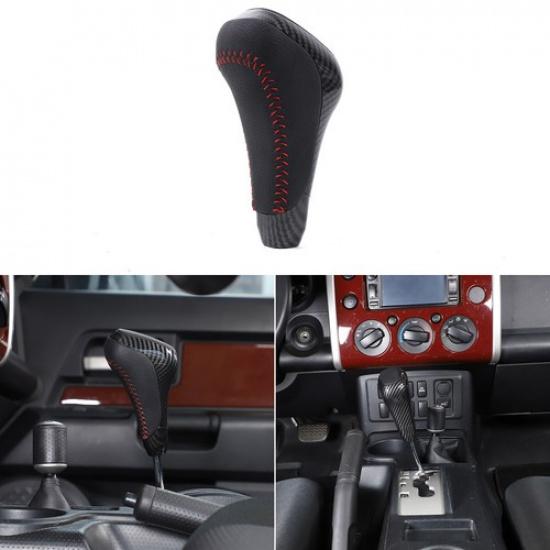 Carbon ABS Gear Shift Knob Head Handle Replace For Toyota Cruiser 2007-