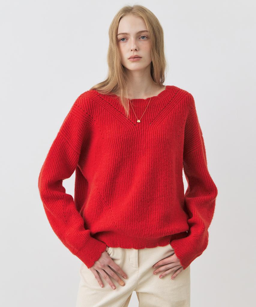 CITYBREEZE Alpaca Veil Round Neck Knit_3 Colors
