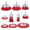 Nylon Polishing Brush Set Abrasive Cleaning Brush Metal Surface Rust And Paint Removal Restoration Polishing Brush Attachments