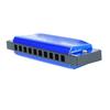 Harmonica 10 Hole 20 Tune C Key Professional Standard Mouth Organ with Case for Kid Beginner Blue