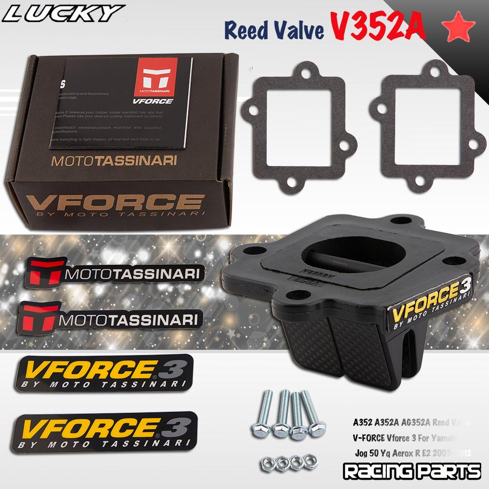 

Для Yamaha Jog 50 CY50 YQ Aerox RE2 2003-2012 Лепестковый клапан Мотоциклетные аксессуары V352A V-Force 3 Впускное Стекловолокно V Force Лепестки 1set