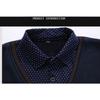 Gentle Basic Great Close-fitting Business Warm Top Men Fake Two-piece  Shirt Winter Fleece-lined Blouse Checkered Shirt