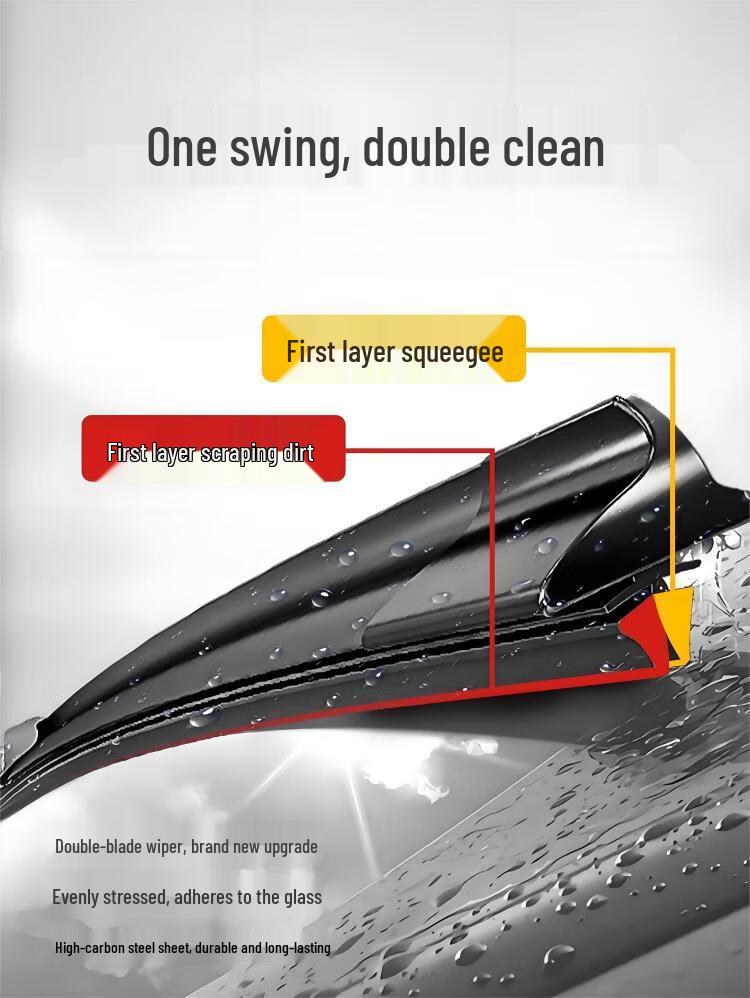 Frameless Silent Wipers for Wuling Hongguang S/S1/S3 – Double-Sided Tape