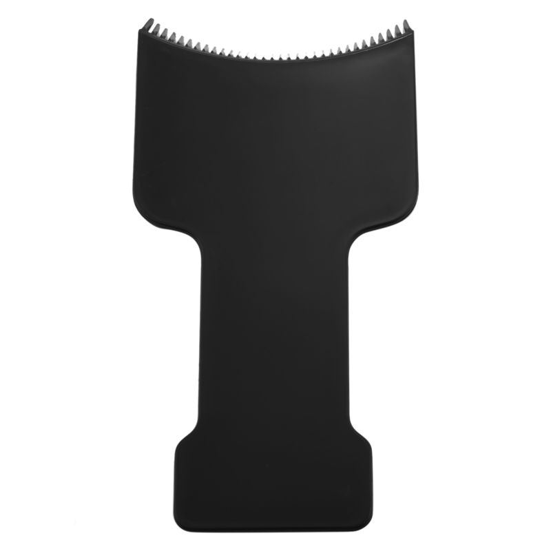 YCOC-6Pcs Long Hair Highlighting Sectioning Board Barber Flat Top Paddle Board Comb (Black)