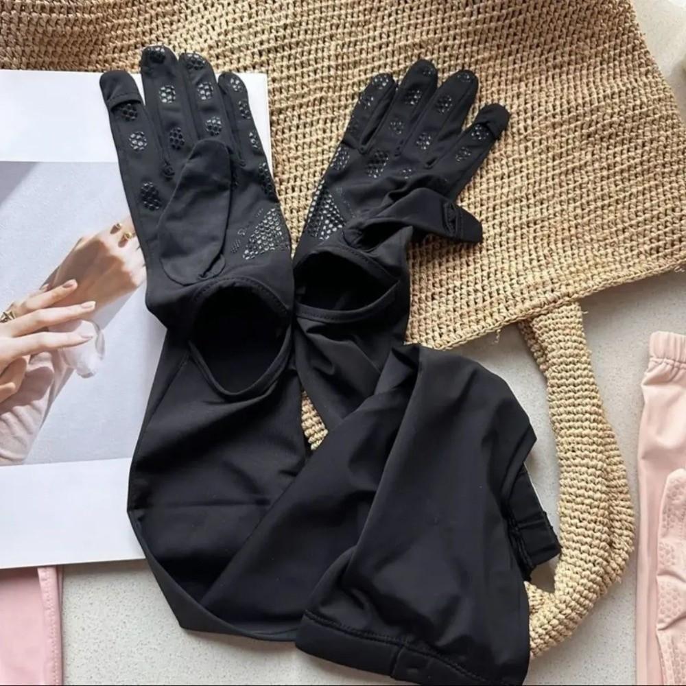 

Dopamine Women s Long Gloves UV Protection Arm Protector Sleeves Gifts Sunscreen Gloves чёрный