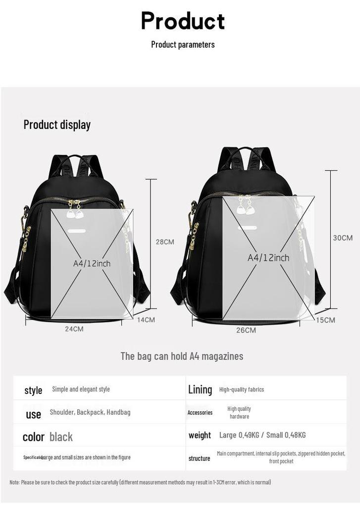 Women's 2026 Large Oxford Cloth Commuter Backpack