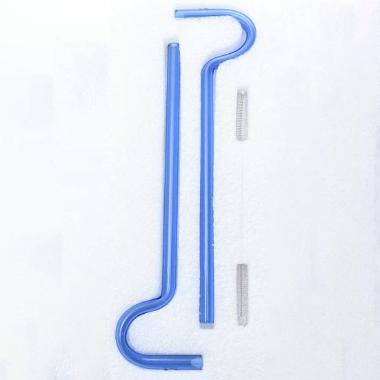 Lot de 2 pailles en verre teinté réutilisables avec brosse, bouchon amovible robuste pour boire de l'eau, fabrication soignée, pailles anti-rides pour les lèvres