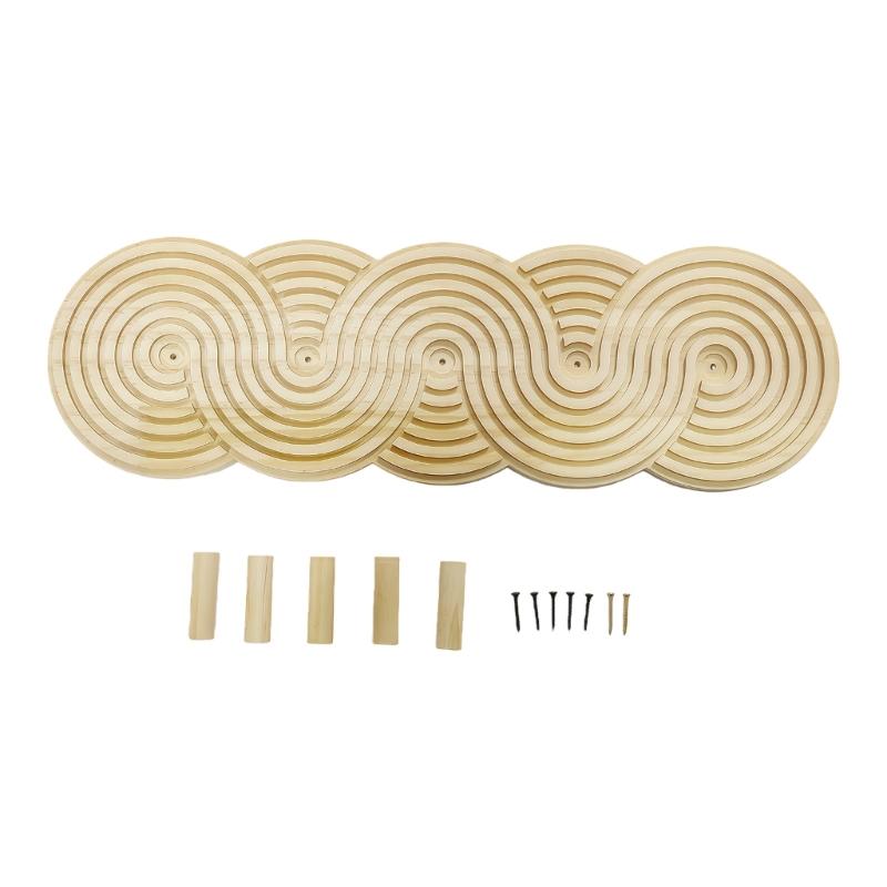 

Natural Wood Hook For Key Organization Wooden Threaded Wall Decoration Clothing Hanger Space Saving Solution