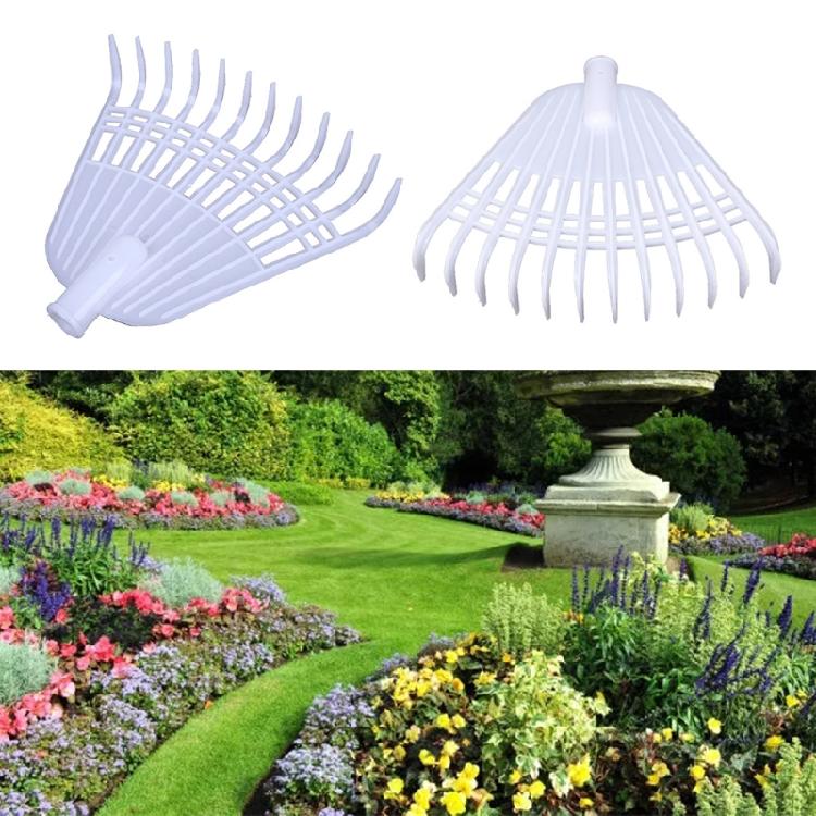 Unique Design Leaf Rake with 12 Tooth Plastic Grass Rake Flower Planting Rake