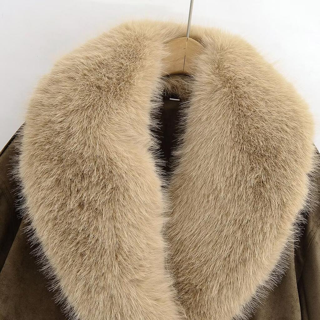 European and American Style, New Women's Clothing, Fashionable, Casual, Fur Collar Leather Jacket Jacket 4341853