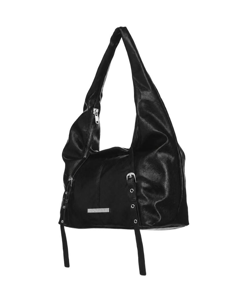 Nick&Nicole Belted Shoulder Bag_Black