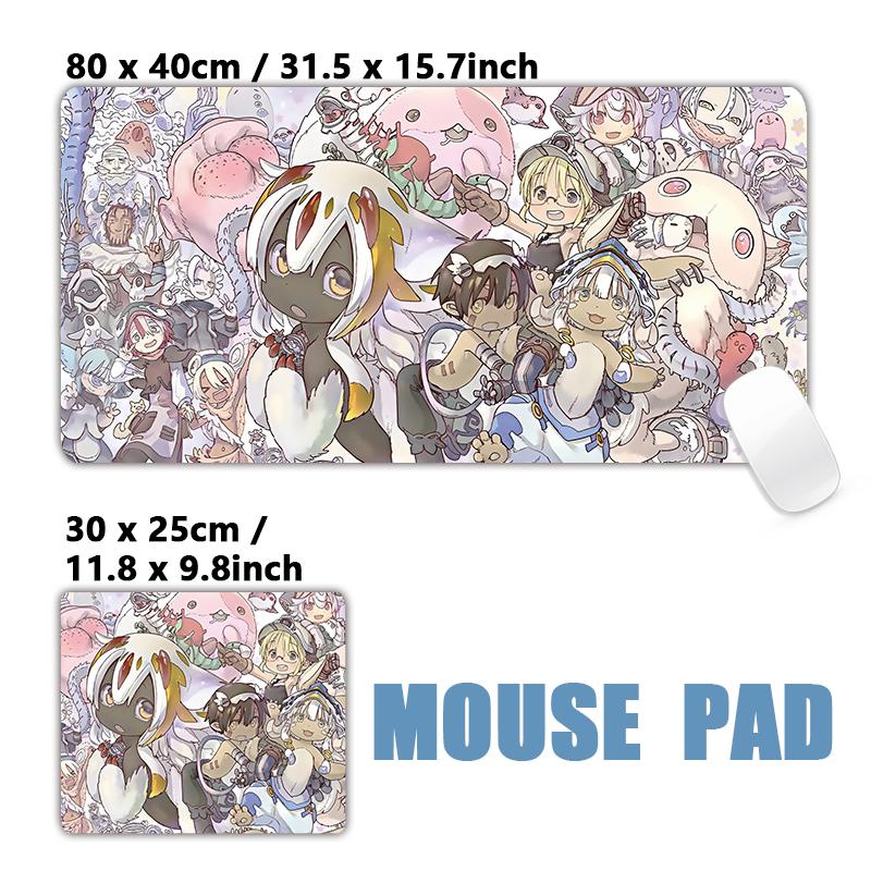 Made in Abyss Riko Reg Nanachi Faputa XXL Large Mousepad Keyboard Pad Mouse Pad