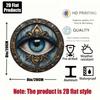 Vintage Metal Tin Sign Evil Eye Wall Decor 8x8 Inch Bohemian Protection Plaque