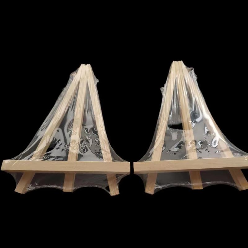 Adjustable Mini Wooden Easel Stand 2/4/6Pcs Portable Triangular Desktop Painting Canvas Holder for Art Creations