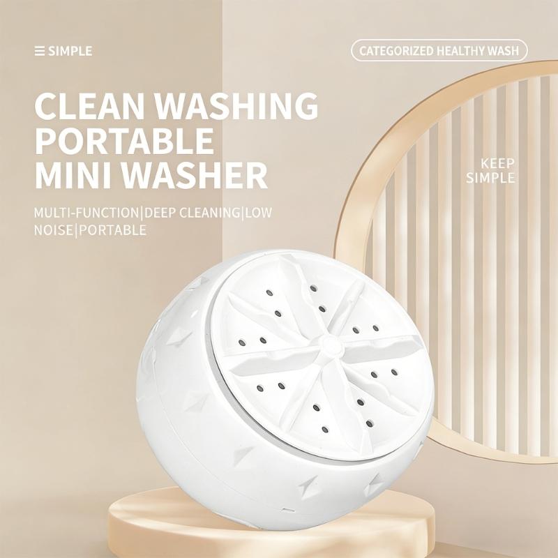 Powerful Dishwasher Portable Electric Cleaning Device ABS Texture Clothing Washing Machine for Travel Kitchen Home Use