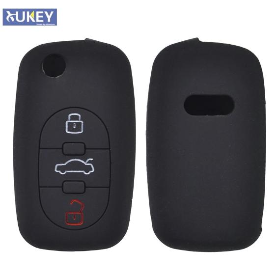 

Силиконовый чехол для ключа Крышка для A2 A3 S3 A4 S4 RS4 A6 S6 allroad A8 S8 TT Родстер 1997-2006 Брелок Без ключа Корпус Держатель Протектор
