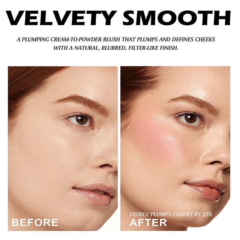 Three-color Blush All-in-one Palette Sexy Brightening Matte Lip Mud Lipstick Waterproof Blush Cream Rouge Palette Makeup