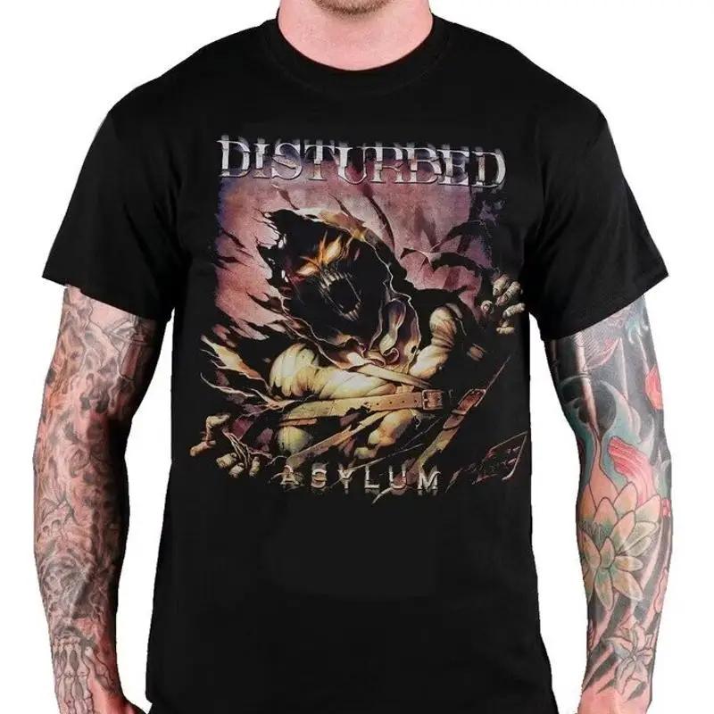 

New Disturbed Asylum Album T Shirt Heavy Black Cotton Size S To 5Xl S разноцветный