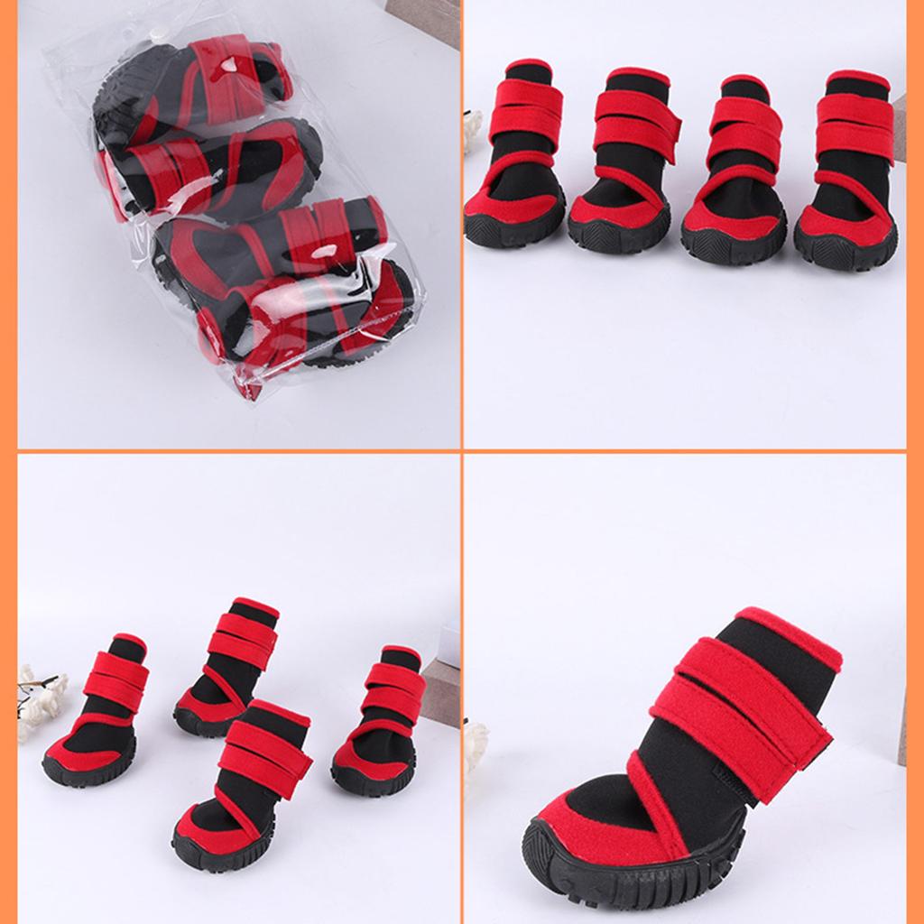 Waterproof Dog Boots Pet Snow Boots Pet Winter Shoes Waterproof Dog Socks for wounds Pet Outdoor Shoes Dog Snow Boots