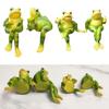 Miniature Frogs Figurines Plant Decoration for Pot,Frogs Garden Decors Frogs Statue Planter Huggers for Flower Ornament