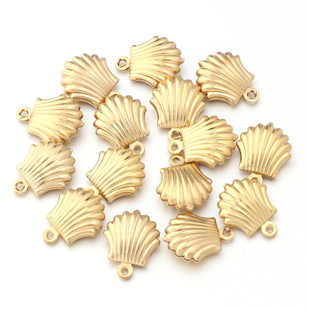 5-10pcs Stainless Steel Ocean Life Charms Starfish Fish Shell Pendant For Jewelry Making DIY Crafts Necklace Bracelets Supplies