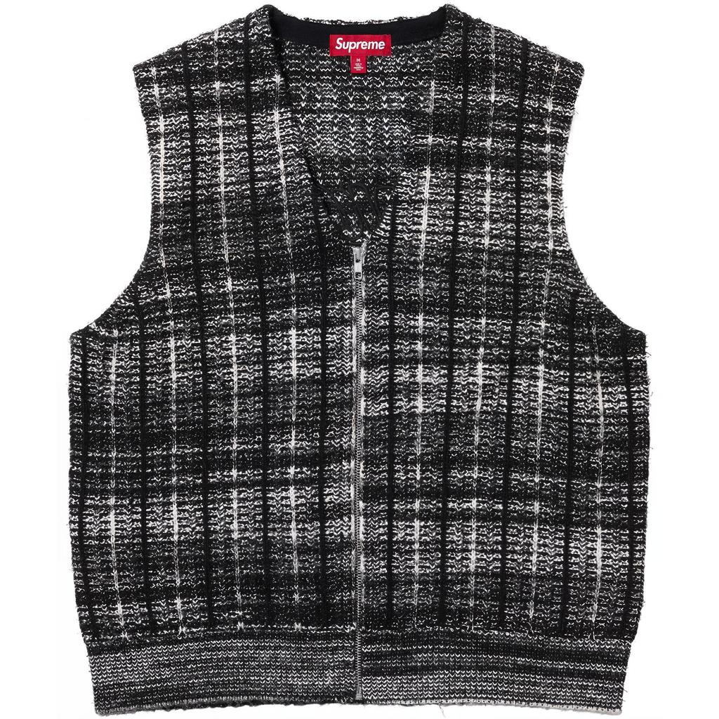 Supreme Speckled Zip Up Sweater Vest SUP-SS25-198