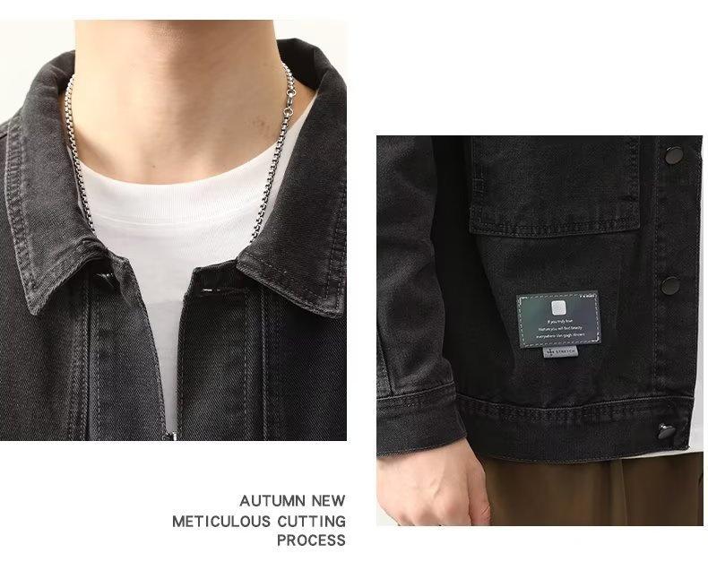 Men's Korean Style Denim Jacket - Spring/Autumn Trendy Casual All-Match for Teen Students