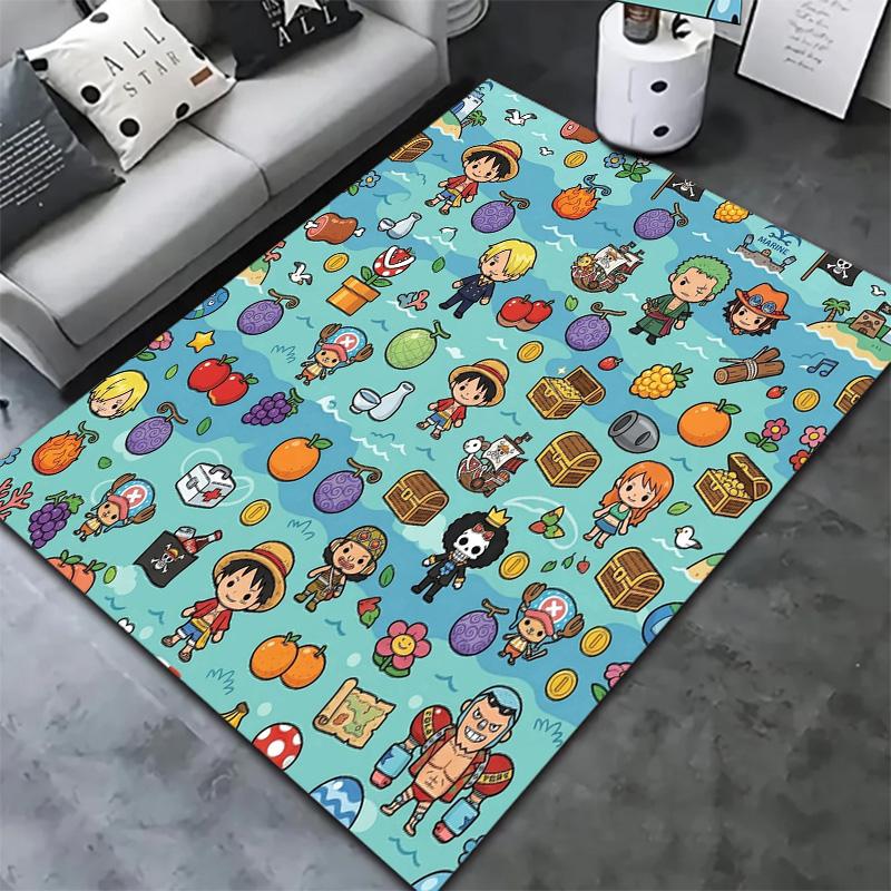 One Piece Art Carpet Rug For Living Room Bedroom Home Sofa Decoration Kids Play Nonslip Floor Mat