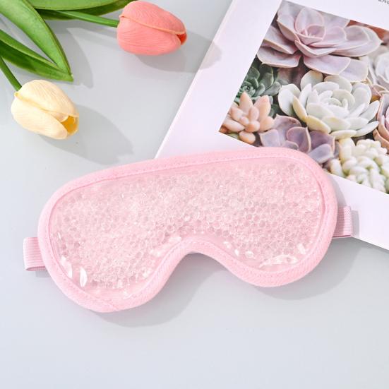Ice Eye Mask And Face Mask Hot Cold Compress for Puffy Eyes Dry Eyes Migraines Toothaches Redness Relief Double-Sided Gel Beads Reusable Therapy Skin