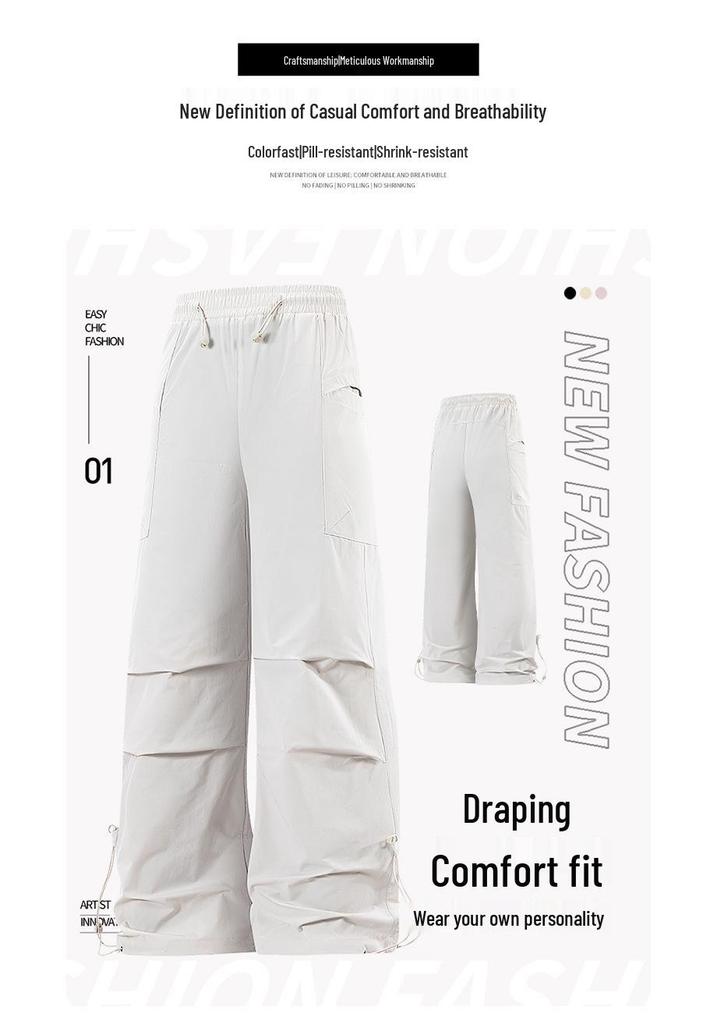 Pantaloni Cargo da Escursionismo per Uomo e Donna: Pantaloni da Alpinismo, Paracadutista, Casual, Asciugatura Rapida, Protezione Solare.