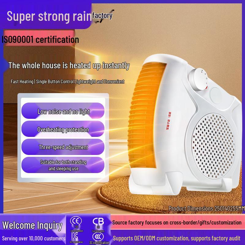 Compact Electric Desktop & Foot Heater for Dorms
