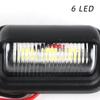 6 LED světla na poznávací značky automobilů, nákladních automobilů, čtecích lampiček, zadních světel pro SUV, přívěsy, motocykly, terénní nákladní automobily, dodávky, autobusy a lodě