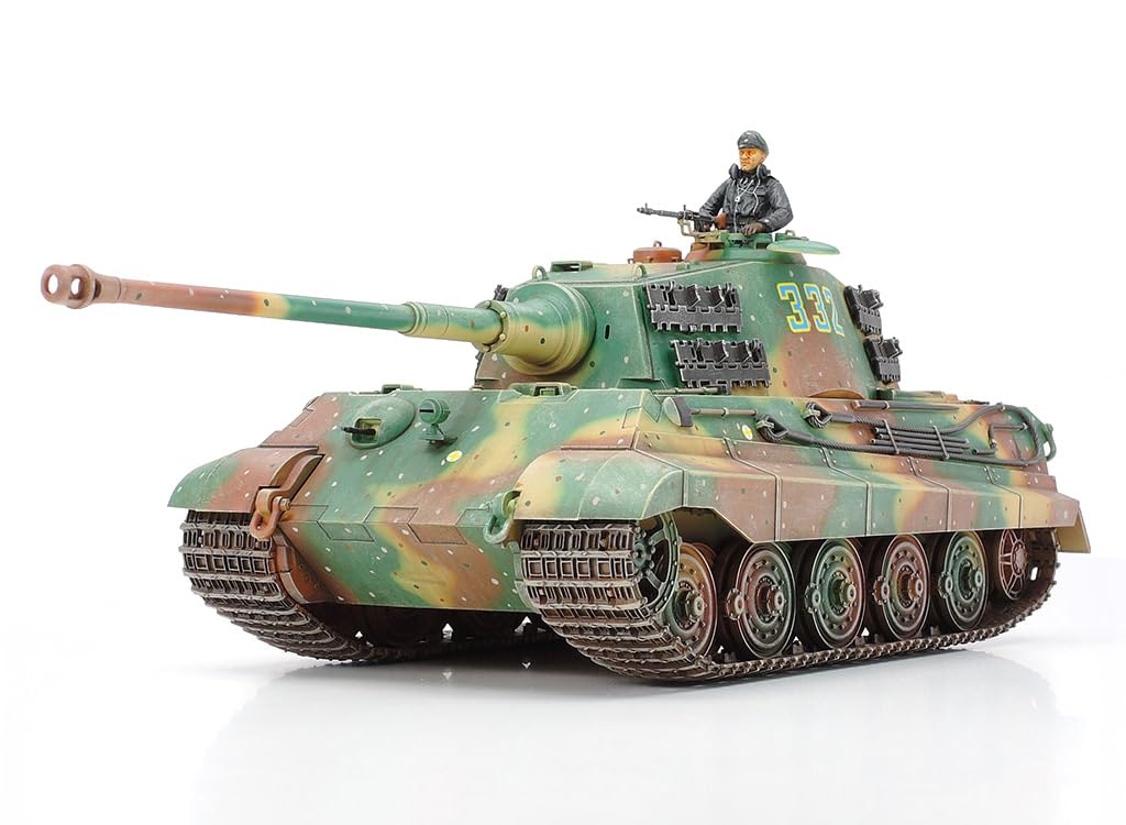 

Tamiya 1/35 Military Miniature Series No. 164 German Army Heavy Tank King Tiger Henschel Turret Plastic Model 35164