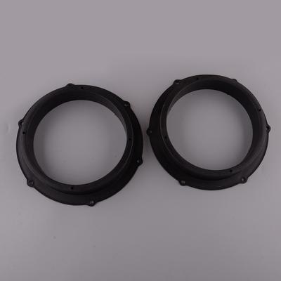 1 Pair 8 Inch To 6.5 Inch Car Stereo Speaker Spacers Adaptor Replacement Universal Black Plastic