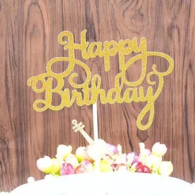 10/20 Stück Happy Birthday Cake Topper Dekoration DIY Acrylbuchstabe Geburtstagsfeier Zubehör Kuchen Dekorationswerkzeuge