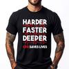 Harder Faster Deeper Cpr Emt Ems Paramedic Graphic T Shirts Men Oversized Adult Printed TShirt Classic